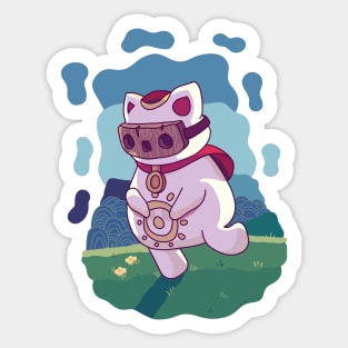 The Sun Cat Sticker